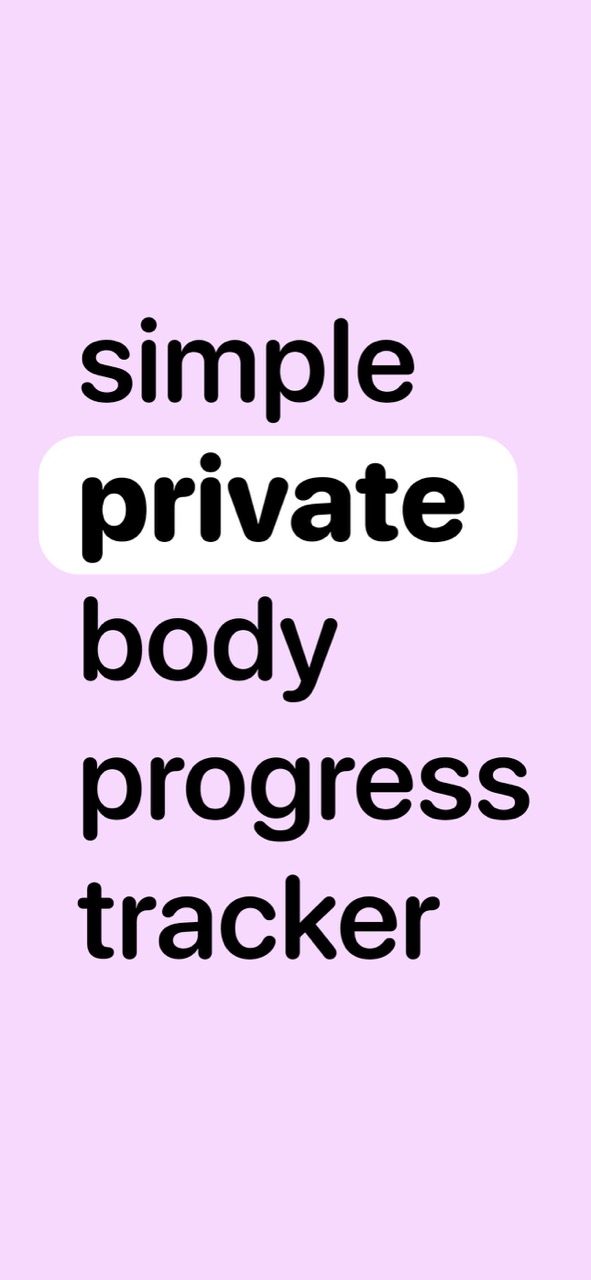 simple and private progress tracker